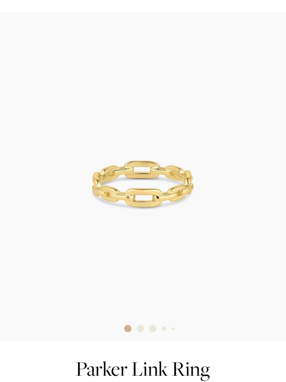NWOT Gorjana Parker Chain Link Ring - size 7